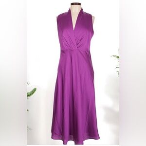 Banana Republic Vibrant Purple Midi Dress J106